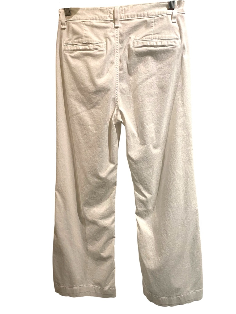 ASKK NY Twill High-Rise Wide-Leg Full-Length Trousers Pants, Size 28 (6) - Picture 4 of 7